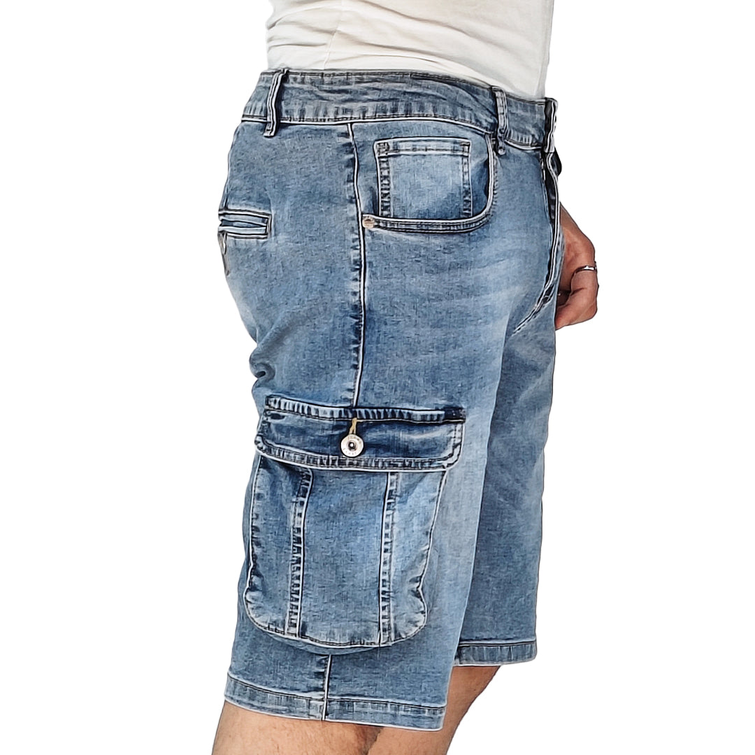 Bermuda Cargo Uomo in Denim – RDV