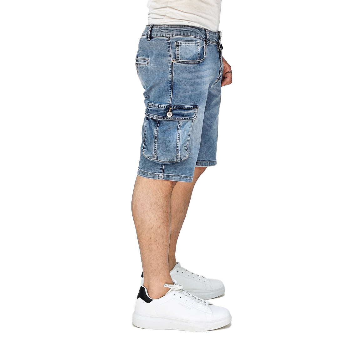 Bermuda Cargo Uomo in Denim – RDV