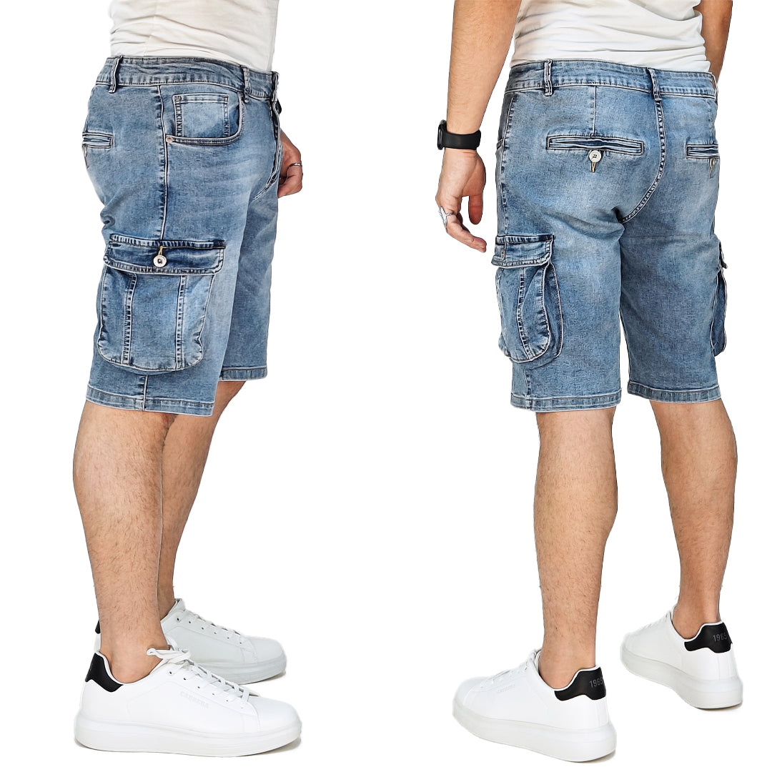 Bermuda Cargo Uomo in Denim – RDV
