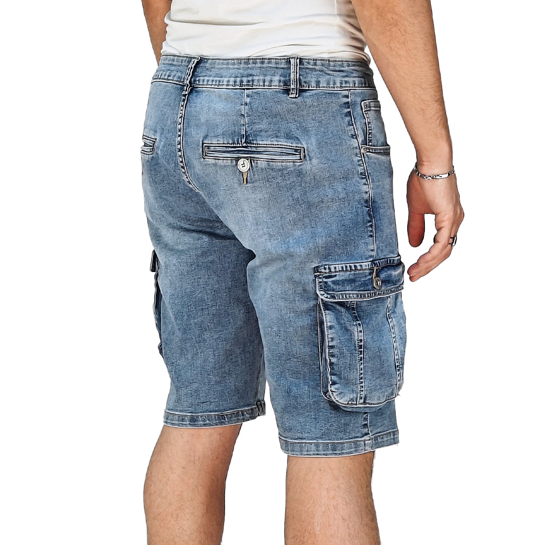 Bermuda Cargo Uomo in Denim – RDV