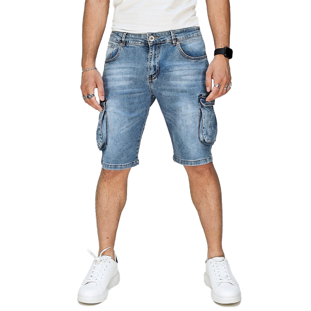 Bermuda Cargo Uomo in Denim – RDV
