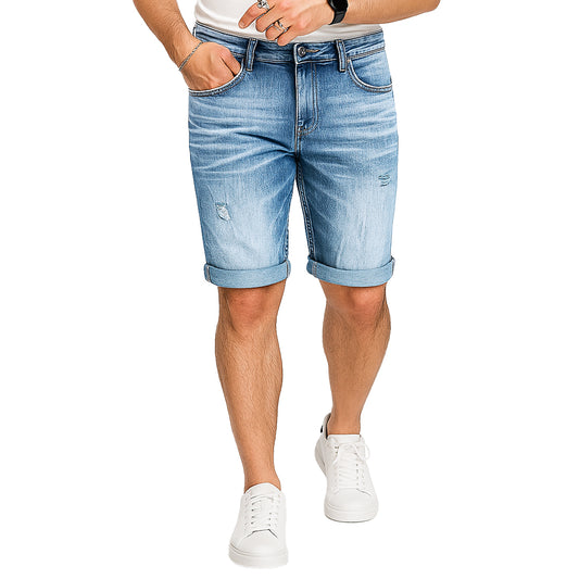 Bermuda Uomo in Jeans in Denim Chiaro – RDV
