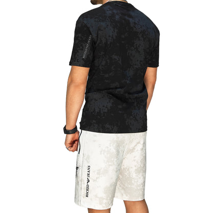 🆕 Completo Estivo Uomo T-Shirt + Bermuda – Cotone Liscio Elasticizzato | RDV ABBIGLIAMENTO