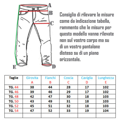 Pantalone uomo Fantasia Principe di Galles 44 46 52