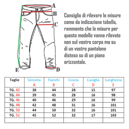 Jeans Cargo Uomo Slim Fit