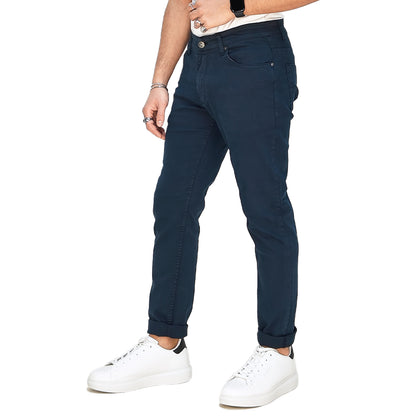 Jeans Uomo Colorato Blu Semi Slim Fit – RDV Abbigliamento