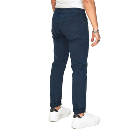 Jeans Uomo Colorato Blu Semi Slim Fit – RDV Abbigliamento