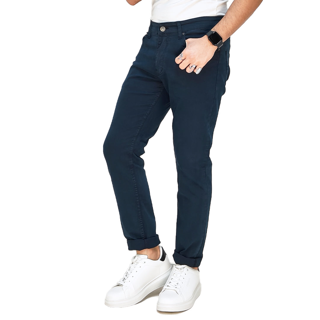 Jeans Uomo Colorato Blu Semi Slim Fit – RDV Abbigliamento