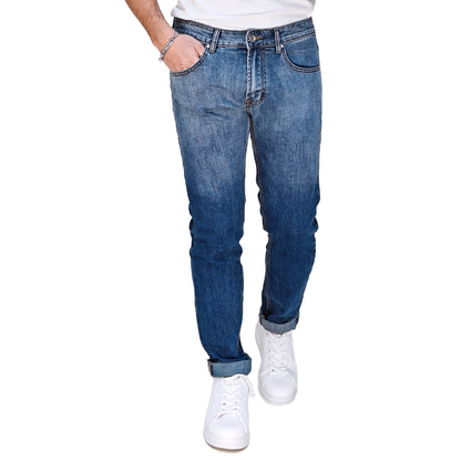 Jeans Uomo Slim Fit  Blu Denim