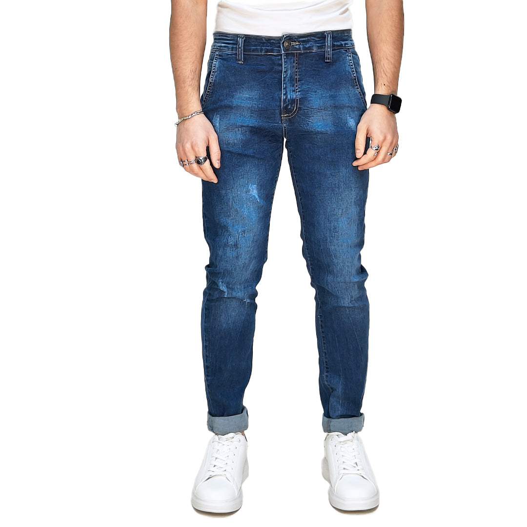 Jeans Uomo Tasca America Denim Blue