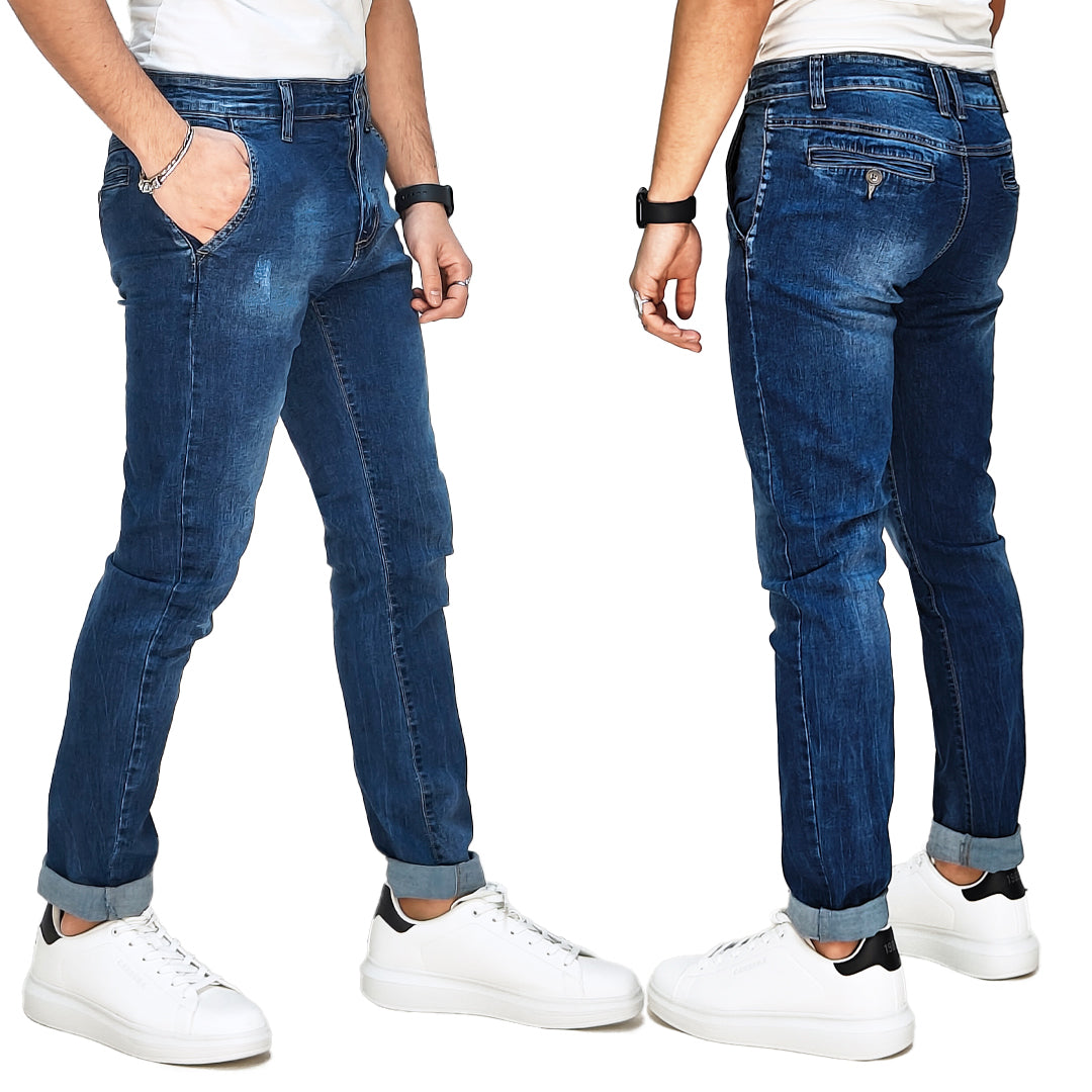 Jeans Uomo Tasca America Denim Blue