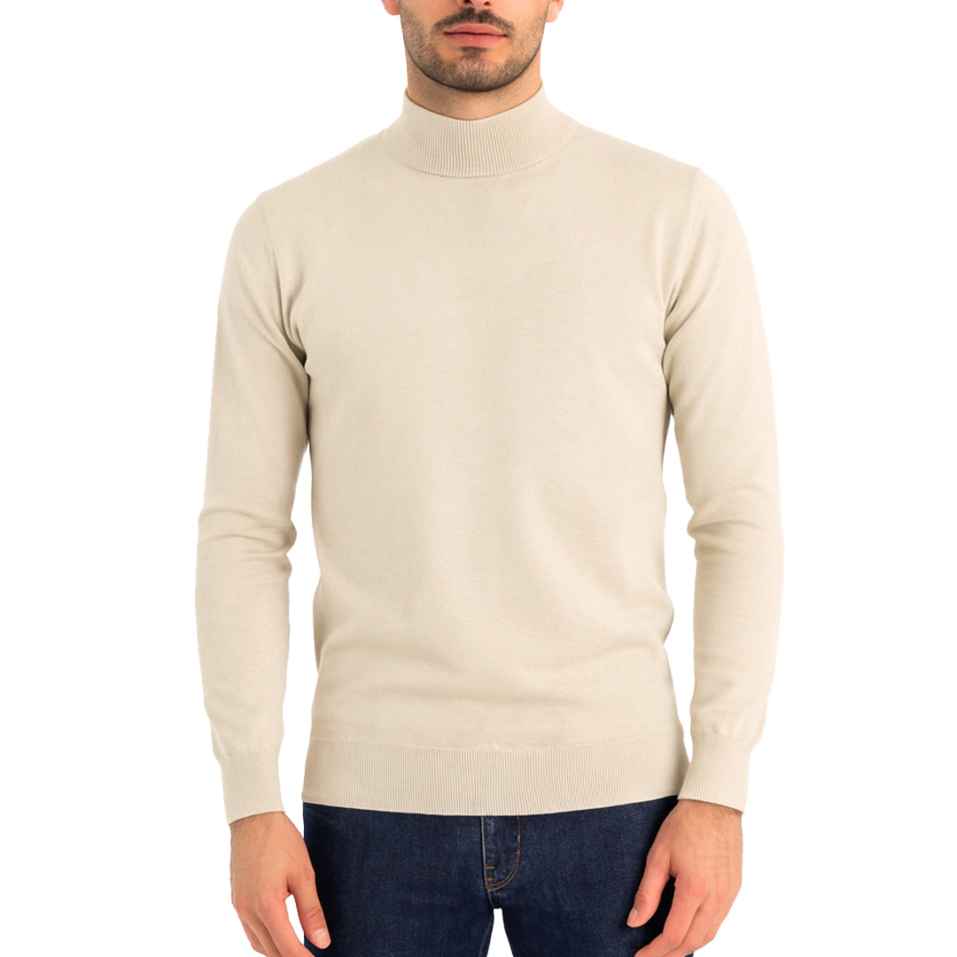 Maglioncino a Lupetto RDV Uomo – Slim Fit Elasticizzato, Morbido al Tatto