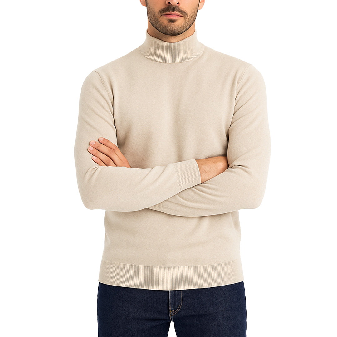 Maglioncino a Lupetto RDV Uomo – Slim Fit Elasticizzato, Morbido al Tatto