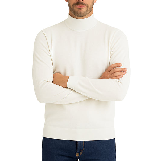 Maglioncino a Lupetto RDV Uomo – Slim Fit Elasticizzato, Morbido al Tatto
