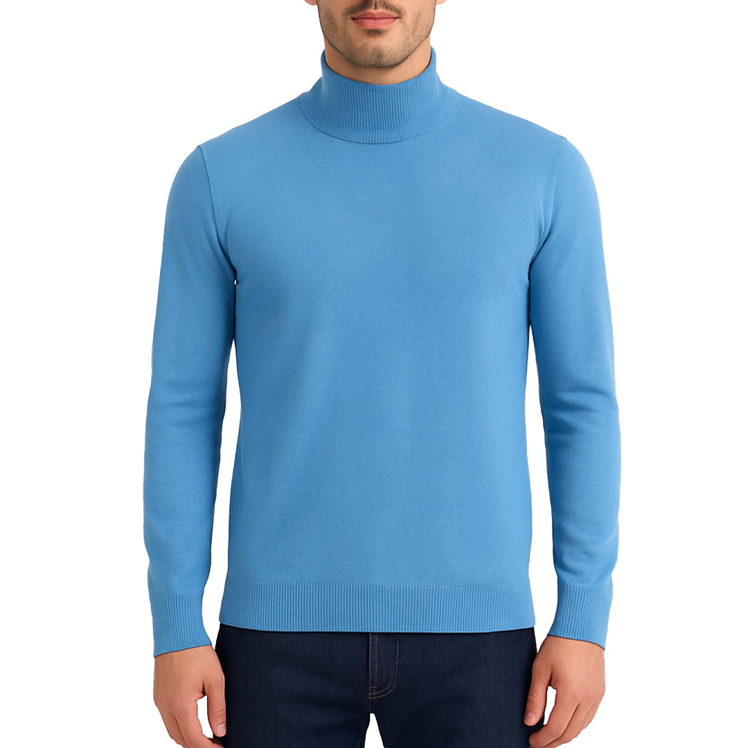 Maglioncino a Lupetto RDV Uomo – Slim Fit Elasticizzato, Morbido al Tatto