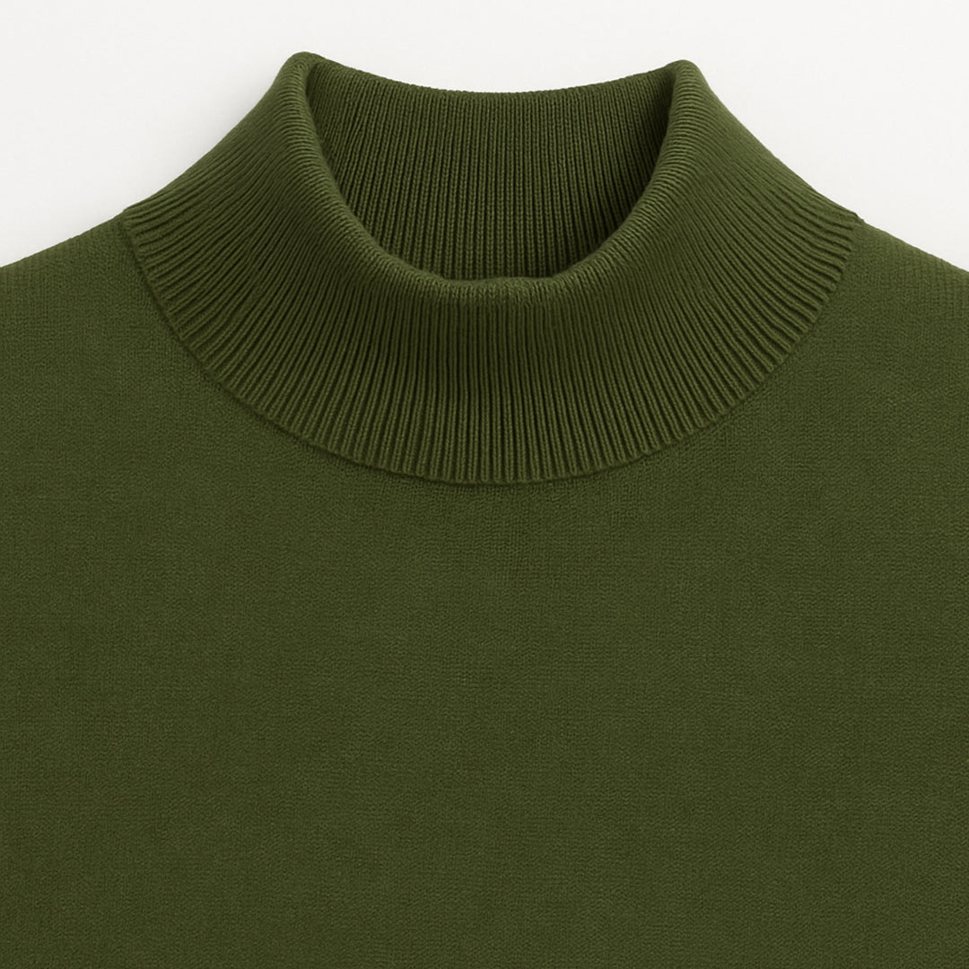 Maglioncino a Lupetto RDV Uomo – Slim Fit Elasticizzato, Morbido al Tatto