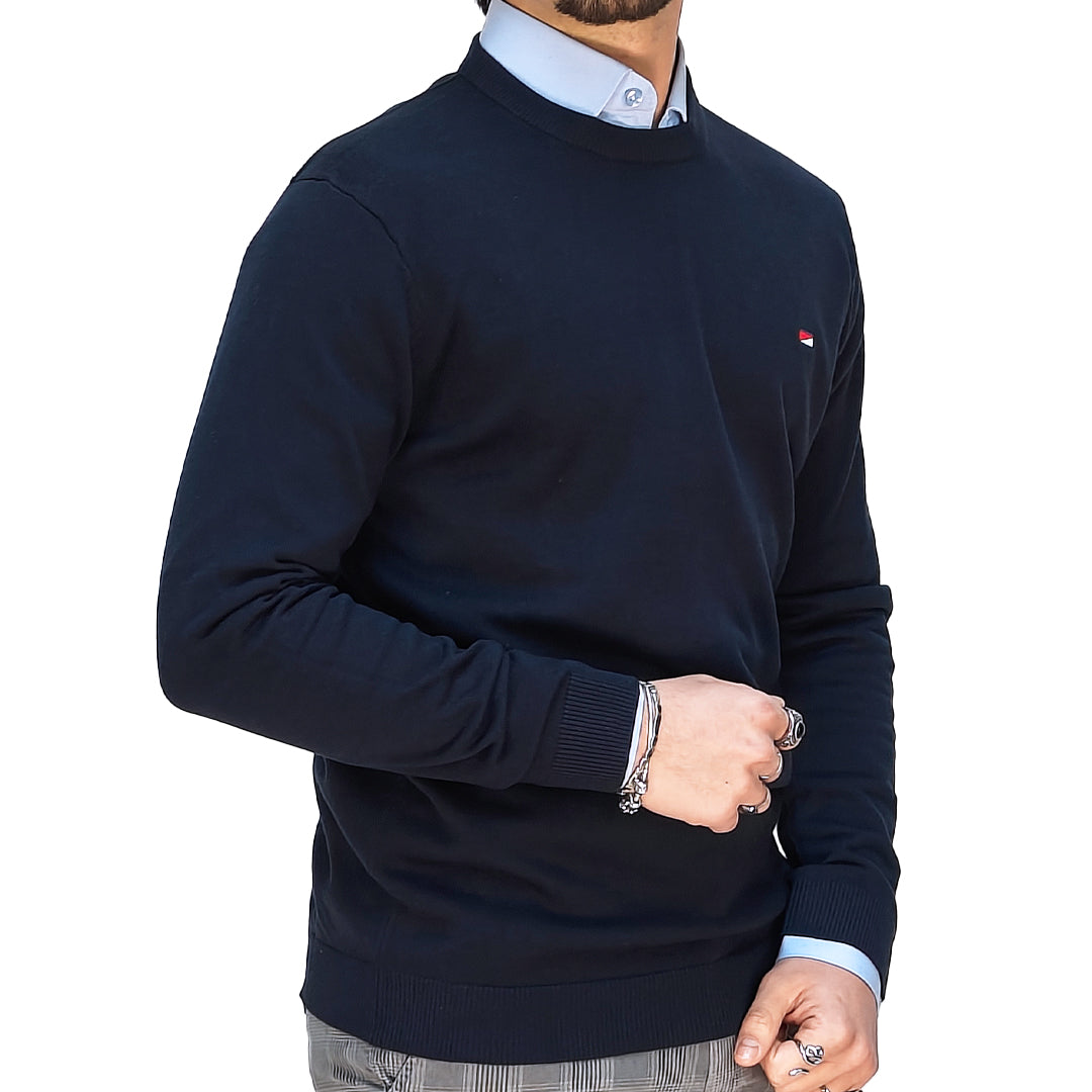 Maglioncino Uomo 100% Cotone – Slim Fit, Morbido e Versatile