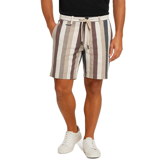 Pantaloncini Uomo Estivi a Righe in Lino e Cotone – RDV Abbigliamento
