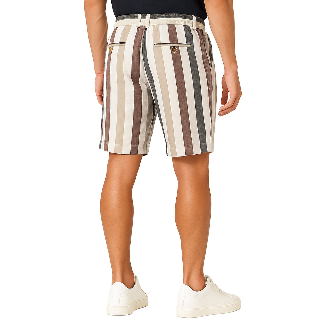 Pantaloncini Uomo Estivi a Righe in Lino e Cotone – RDV Abbigliamento