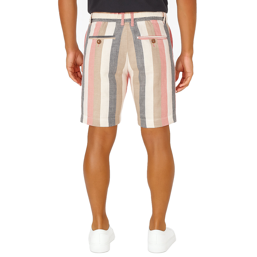 Pantaloncini Uomo Estivi a Righe in Lino e Cotone – RDV Abbigliamento