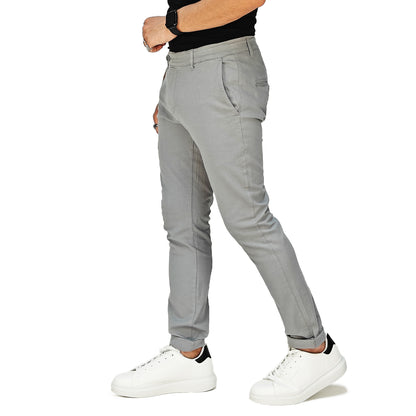 Pantalone Uomo Slim Fit in Cotone con Effetto Lino – RDV