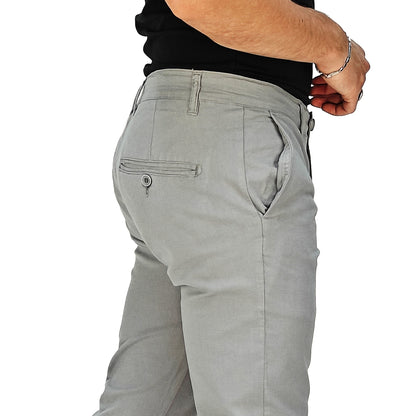 Pantalone Uomo Slim Fit in Cotone con Effetto Lino – RDV