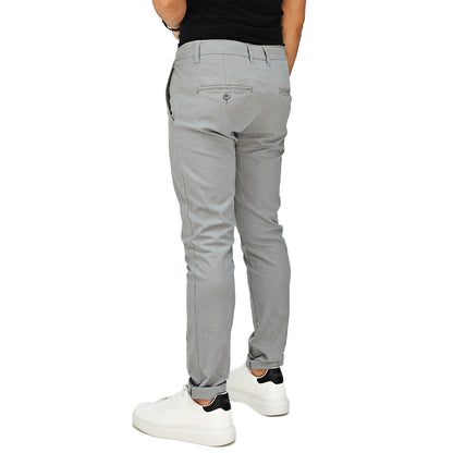 Pantalone Uomo Slim Fit in Cotone con Effetto Lino – RDV
