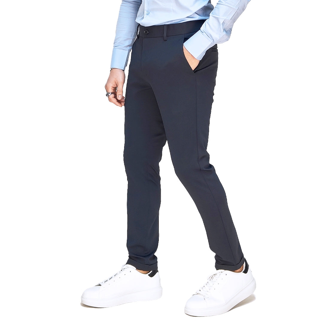 Pantalone Uomo Classico Slim Fit Blu scuro – RDV Abbigliamento