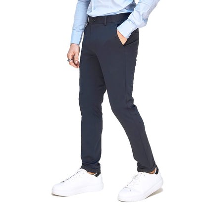 Pantalone Uomo Classico Slim Fit Blu scuro – RDV Abbigliamento