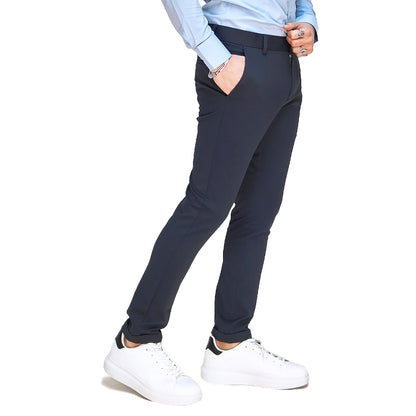 Pantalone Uomo Classico Slim Fit Blu scuro – RDV Abbigliamento