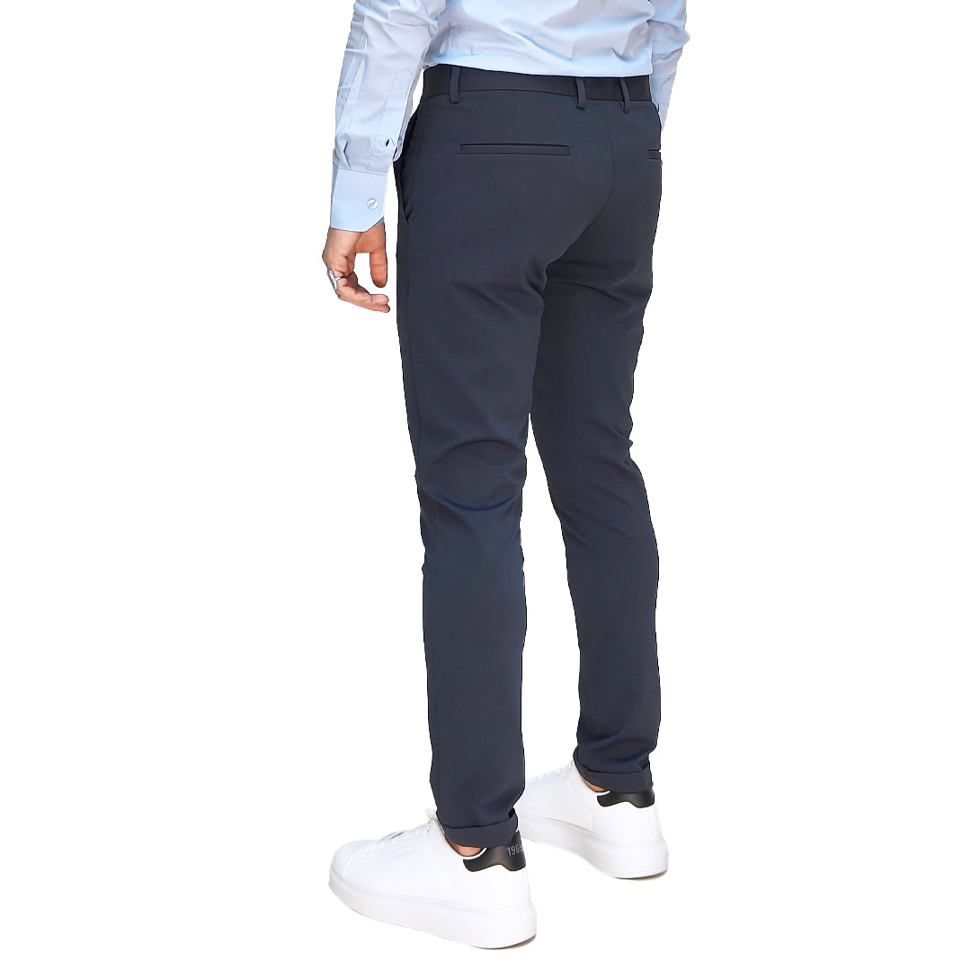 Pantalone Uomo Classico Slim Fit Blu scuro – RDV Abbigliamento