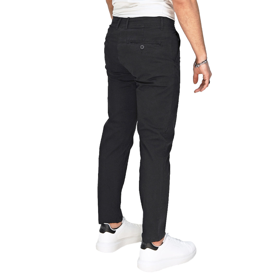 Pantalone Uomo Cotone Primaverile - RDV Nero