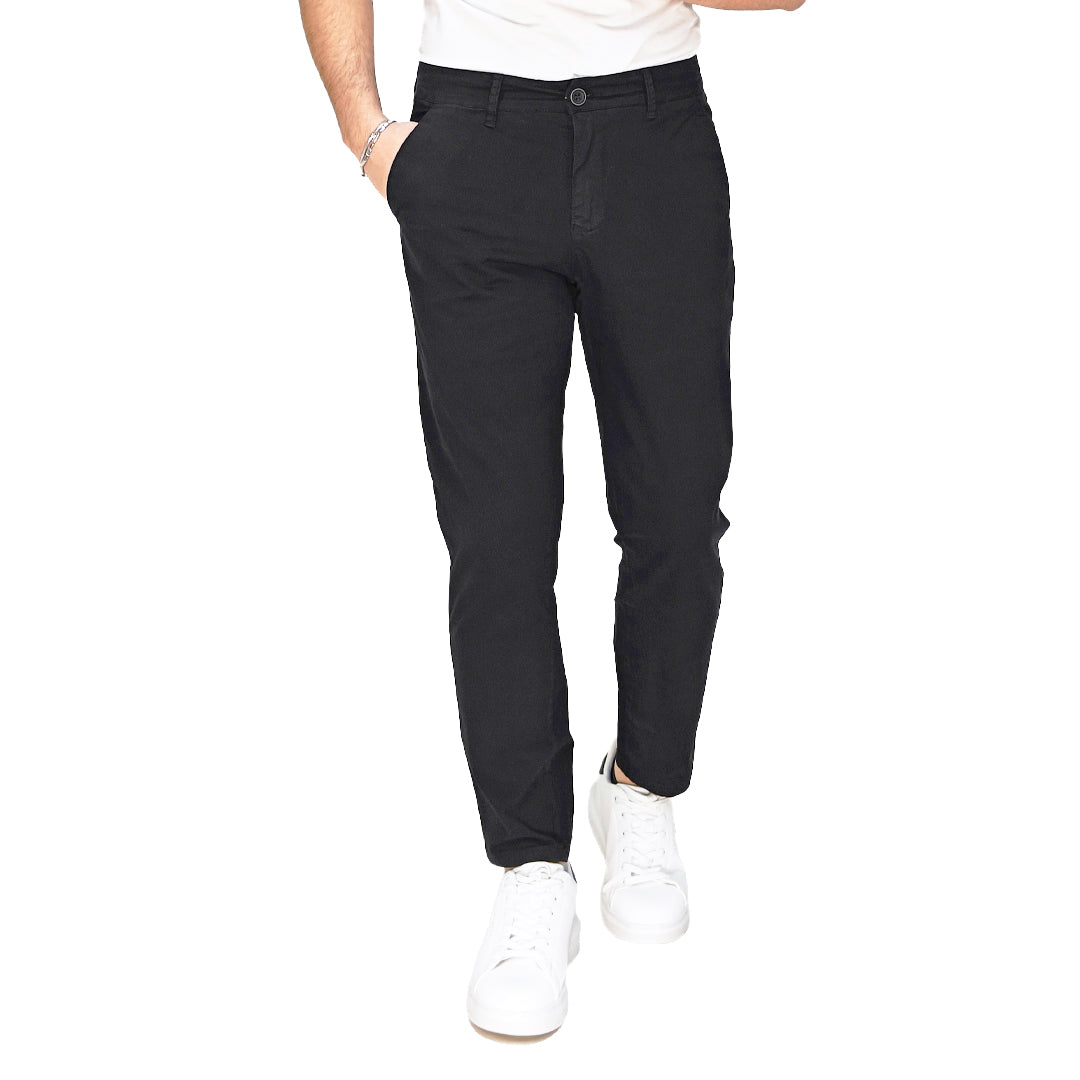 Pantalone Uomo Cotone Primaverile - RDV Nero