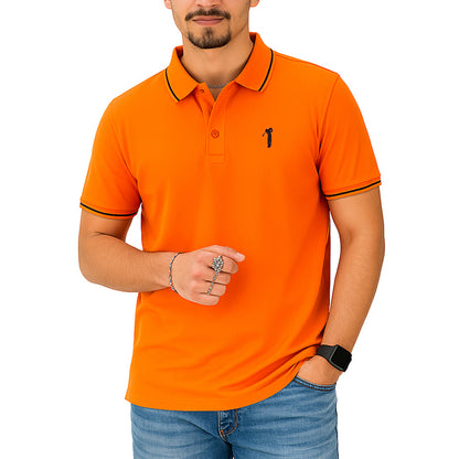 Polo Uomo Manica Corta in Piquet Turchese Intenso – RDV Abbigliamento