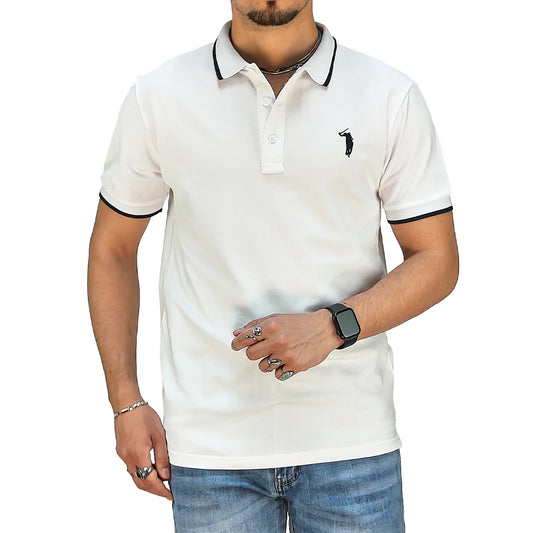 Polo Uomo Manica Corta in Piquet Nero – RDV Abbigliamento