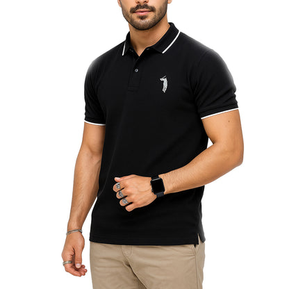 Polo Uomo Manica Corta in Piquet Celeste – RDV Abbigliamento