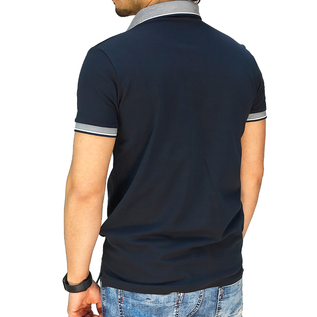Polo Uomo Manica Corta Slim Fit in Piquet – RDV Abbigliamento
