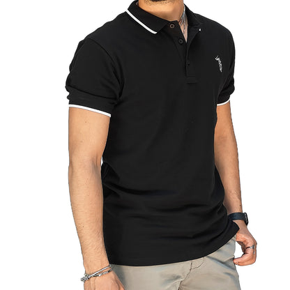 Polo Uomo Manica Corta in Piquet Celeste – RDV Abbigliamento