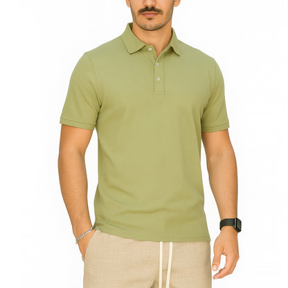 Polo Uomo Manica Corta in Cotone Gelso – RDV Abbigliamento
