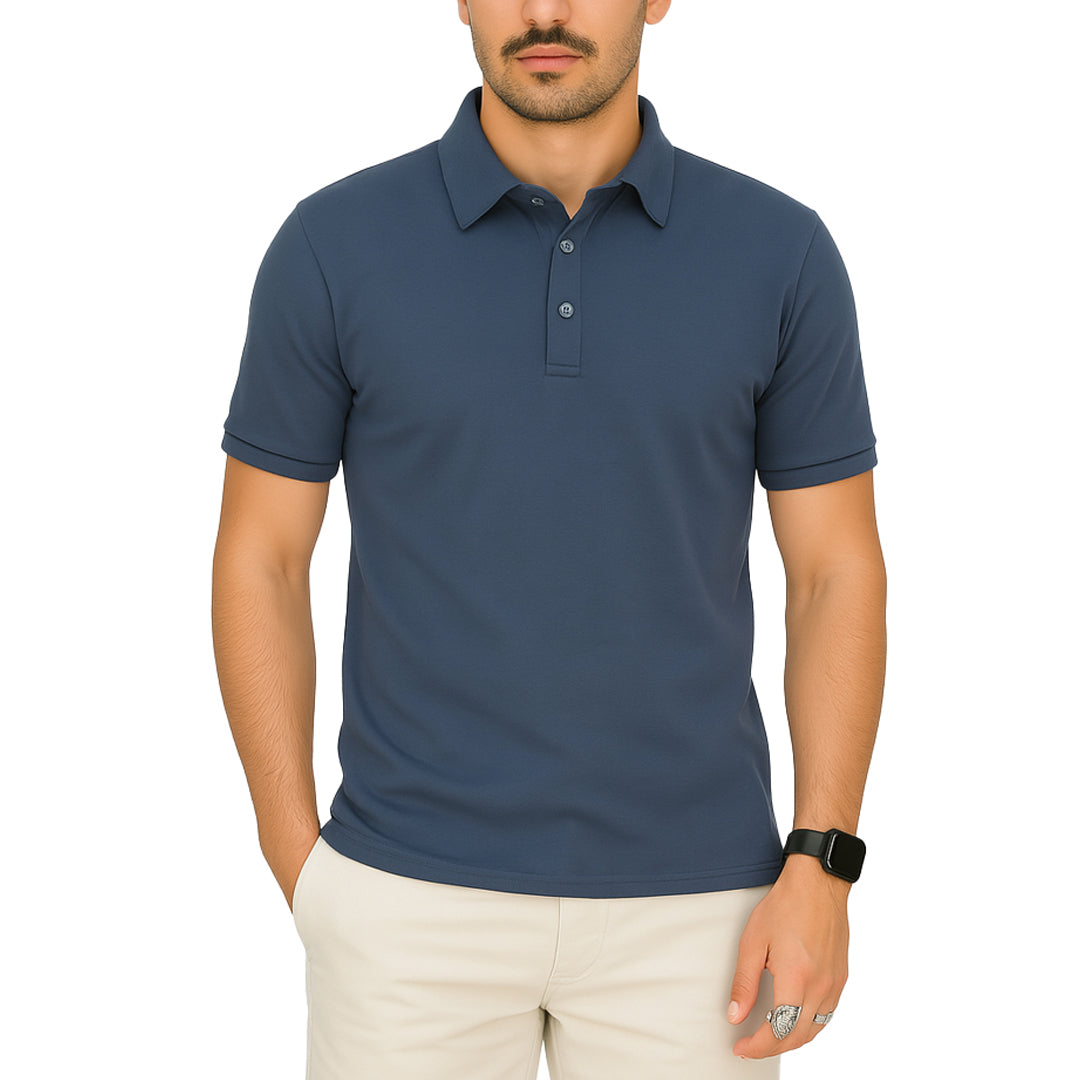 Polo Uomo Manica Corta in Cotone Gelso – RDV Abbigliamento