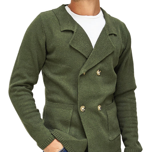 Giacca Uomo Doppiopetto Cardigan