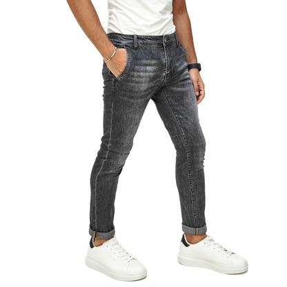 Jeans Uomo Tasca America Grigio