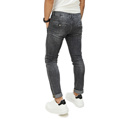 Jeans Uomo Tasca America Grigio