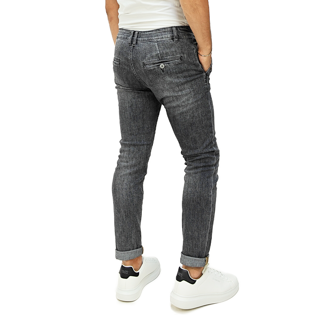 Jeans Uomo Tasca America Grigio