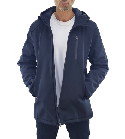 Parka Uomo con Cappuccio colore Blu