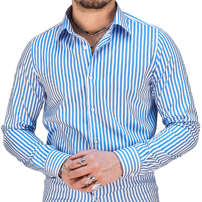 Camicia Uomo a Righe Slim Fit – RDV Abbigliamento