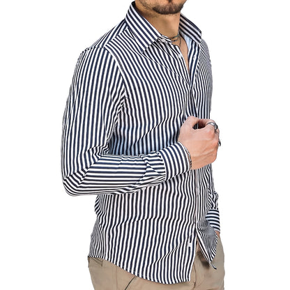 Camicia Uomo a Righe Slim Fit – RDV Abbigliamento