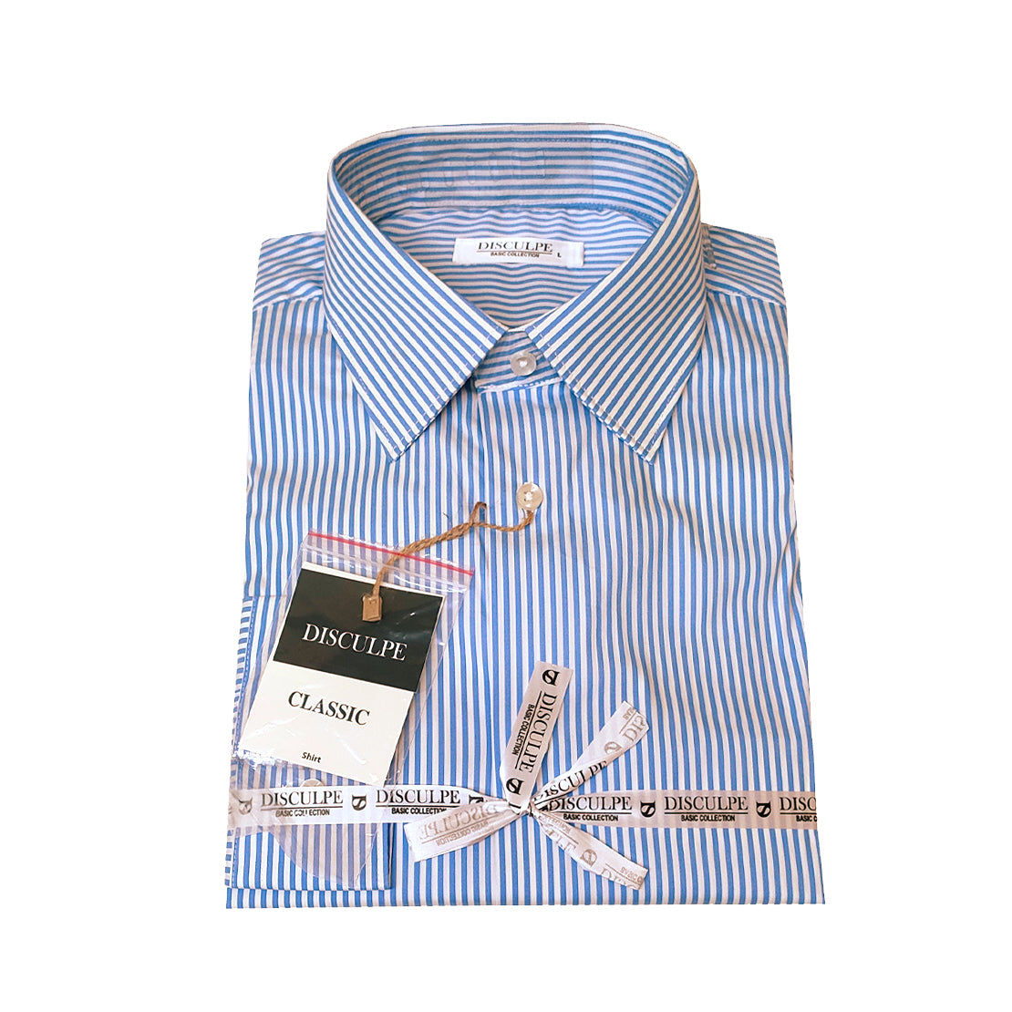 Camicia uomo millerighe Celeste