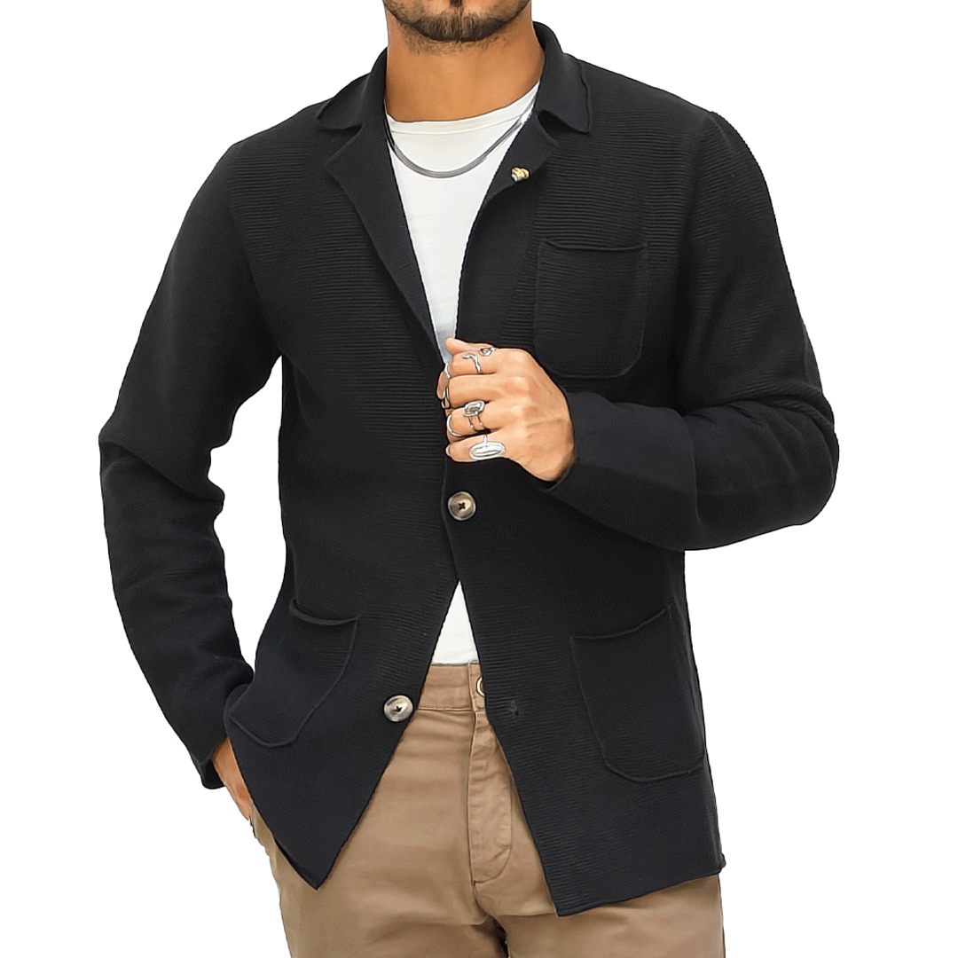 Giacca Uomo a Cardigan 2 Bottoni RDV