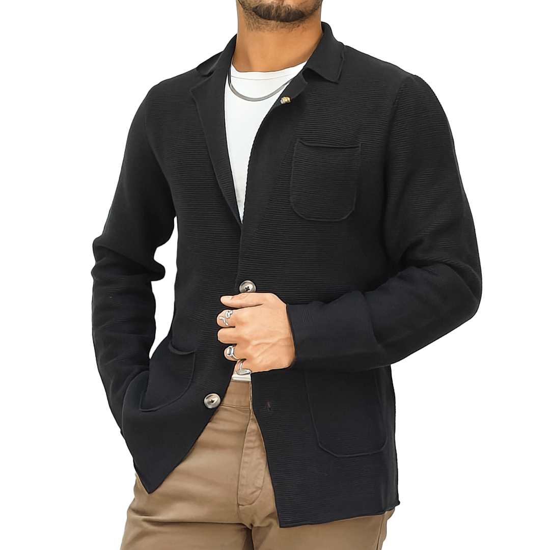 Giacca Uomo a Cardigan 2 Bottoni RDV